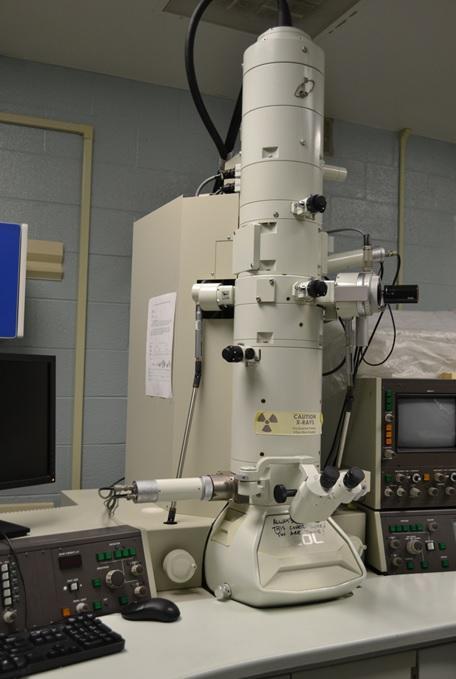 Electron Microscope- long white tube machine